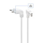 CABLE POWER EU 2.5M ANGLED/PC-184L-VDE-2.5M-W GEMBIRD