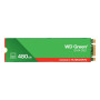 SSD, SANDISK, MTBF 1000000 h, Read speed 545 MB/s, Serial ATA III, M.2, 480 GB, POWERED BY SANDISK, Green, WDS480G3G0B