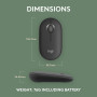 MOUSE USB OPTICAL WRL M350S/BLACK 910-007015 LOGITECH