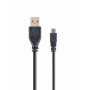 CABLE USB2 AM-MINI 1.8M BLACK/CCP-USB2-AM5P-6 GEMBIRD