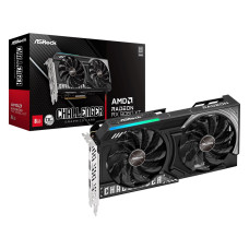 Graphics Card, ASROCK, AMD Radeon RX 9060 XT, 8 GB, GDDR6, 128 bit, PCIE 5.0 16x, Dual Slot Fansink, RX9060XTCL8GO