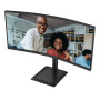 LCD Monitor, AOC, 34 , 3440 x 1440 pixels, UltraWide Quad HD, Native aspect ratio 21:9, LCD, Curved, CU34E4CV