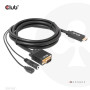 CABLE HDMI TO VGA 2M/M/M CAC-1712 CLUB3D