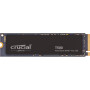 SSD, CRUCIAL, T500, 2TB, M.2, PCIe Gen4, NVMe, 3D NAND, Write speed 7000 MBytes/sec, Read speed 7400 MBytes/sec, TBW 1200 TB, CT2000T500SSD8