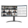 LCD Monitor, LG, 34WR55QK-B, 34, Business/Curved/21 : 9, Panel VA, 3440x1440, 21:9, 100Hz, 5 ms, Height adjustable, Tilt, Colour Black, 34WR55QK-B