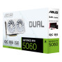 Graphics Card, ASUS, NVIDIA, GeForce RTX 5060, 8 GB, GDDR7, 128 bit, PCI Express 5.0, Active, DUAL-RTX5060-O8G-WHITE