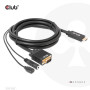 CABLE HDMI TO VGA 2M/M/M CAC-1712 CLUB3D CABLE HDMI TO VGA 2M/M/M CAC-1712 CLUB3D
