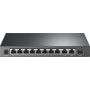 Switch, TP-LINK, TL-SL1311P, Desktop/pedestal, 8x10Base-T / 100Base-TX, 1xSFP, 2xRJ45, PoE+ ports 8, 65 Watts, TL-SL1311P