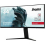 LCD Monitor, IIYAMA, 34, Gaming/Curved/21 : 9, Panel VA, 3440x1440, 21:9, 180Hz, Matte, 0.4 ms, Speakers, Height adjustable, Tilt, Colour Black, GCB3480WQSU-B1