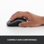 MOUSE USB OPTICAL WRL M185/GREY 910-002238 LOGITECH