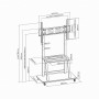 TV SET ACC FLOOR STAND 37-100/TVS-100F-01 GEMBIRD