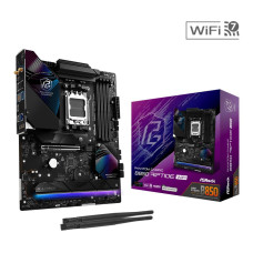 Mainboard, ASROCK, AMD B850, SAM5, ATX, Memory DDR5, Memory slots 4, 1xPCI-Express 4.0 16x, 1xPCI-Express 5.0 16x, 1xM.2, 1xHDMI, 1xAudio-In, 1xAudio-Out, 8xUSB 2.0, 9xUSB 3.2, 3xUSB-C, 1xOptical S/PDIF, 1xRJ45, B850RIPTIDEWIFI