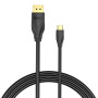 CABLE DP TO USB-C 8K HD/2M BLACK CGYBH VENTION