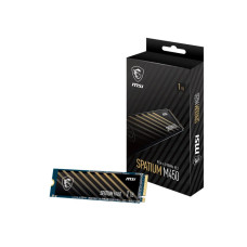 SSD, MSI, SPATIUM M450, 1TB, M.2, PCIe Gen4, NVMe, 3D NAND, Write speed 2400 MBytes/sec, Read speed 3400 MBytes/sec, 2.15mm, TBW 350 TB, MTBF 1500000 hours, S78-440L0M0-P83