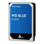 HDD, WESTERN DIGITAL, Blue, 6TB, SATA 3.0, 256 MB, 5400 rpm, 3,5, WD60EZAZ