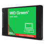 SSD, SANDISK, Green, POWERED BY SANDISK, 250GB, 3D NAND, Read speed 545 MBytes/sec, 2,5, MTBF 2000000 hours, WDS250G5G0A