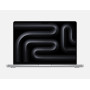 Notebook, APPLE, MacBook Pro, CPU Apple M3 Pro, 14.2, 3024x1964, RAM 18GB, SSD 512GB, 14-core GPU, ENG, Card Reader SDXC, macOS Sonoma, Silver, 1.61 kg, MRX63ZE/A