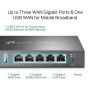 NET ROUTER 1000M 5P VPN/OMADA ER605 TP-LINK