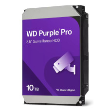 HDD, WESTERN DIGITAL, Purple Pro, 10TB, SATA 3.0, 512 MB, 7200 rpm, 3,5, WD102PURP HDD, WESTERN DIGITAL, Purple Pro, 10TB, SATA 3.0, 512 MB, 7200 rpm, 3,5, WD102PURP