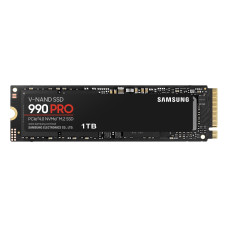 SSD, SAMSUNG, 990 PRO, 1TB, M.2, PCIE, NVMe, MLC, Write speed 6900 MBytes/sec, Read speed 7450 MBytes/sec, 2.3mm, TBW 600 TB, MTBF 1500000 hours, MZ-V9P1T0BW