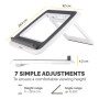 NB ACC STAND QUICK LIFT WHITE/I-SPIRE /17 8210101 FELLOWES