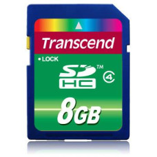 MEMORY SDHC 8GB/CLASS4 TS8GSDHC4 TRANSCEND