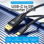 CABLE DP TO USB-C 8K HD/2M BLACK CGYBH VENTION