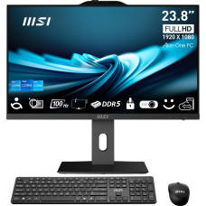 Monoblock PC, MSI, CPU Intel, Intel® CoreT i7, i7-14700, RAM 16 GB, DDR5-SDRAM, Screen 23.8 , Touchscreen Yes, 1920 x 1080 pixels, Storage 1000 GB, SSDs 1000 GB, Not available, On-board graphics Yes, Intel UHD Graphics 770, Black, PROAP242P14M-1096XEU