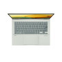 Notebook, ASUS, ZenBook Series, UX3402ZA-KM453W, CPU i5-1240P, 1700 MHz, 14, 2880x1800, RAM 16GB, DDR5, SSD 512GB, Intel Iris Xe Graphics, Integrated, ENG, NumberPad, Windows 11 Home, Aqua, 1.39 kg, 90NB0WC2-M01A90