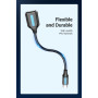 CABLE USB2.0C MALE TO A FEMALE/0.15M BLACK CCSBB VENTION
