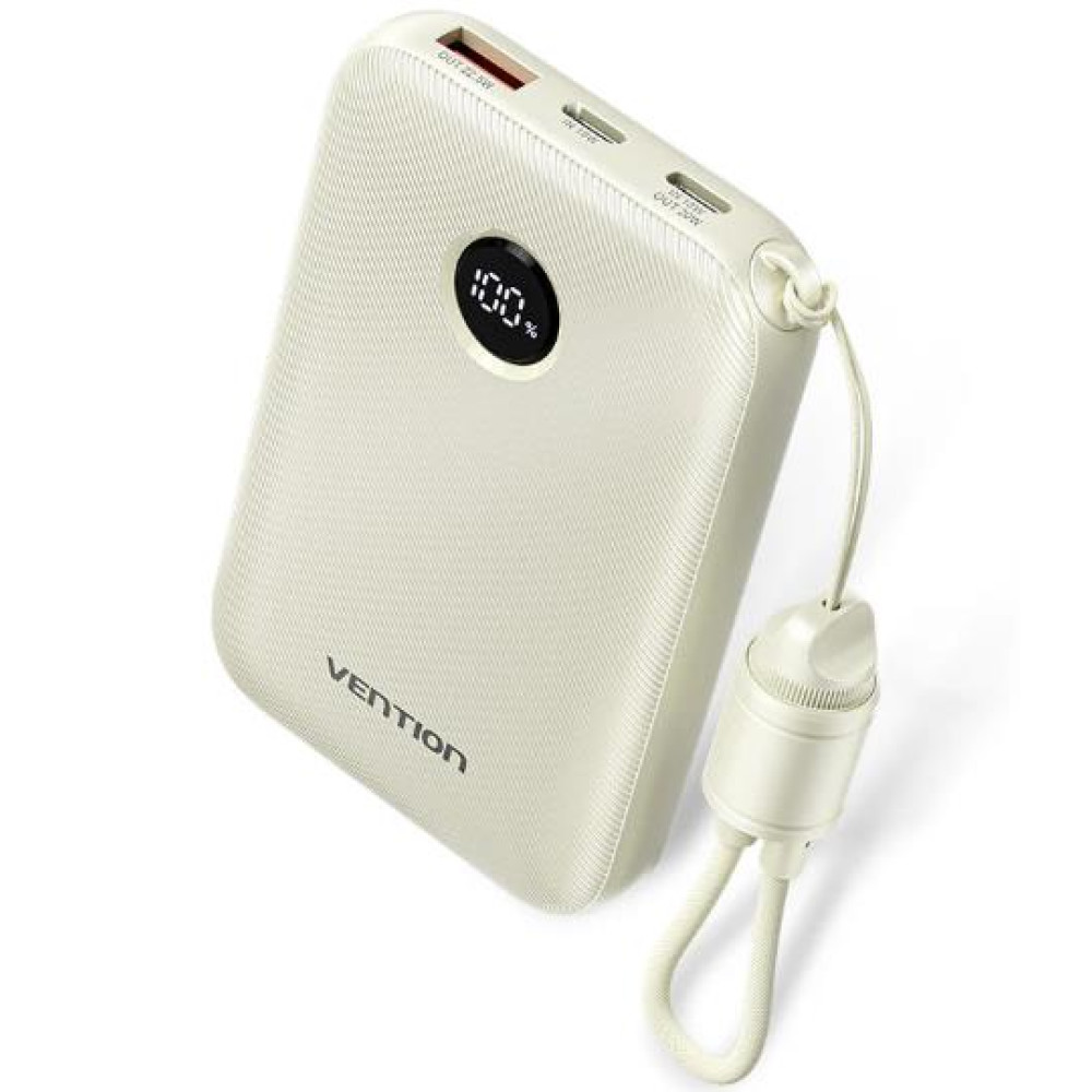 POWER BANK USB 10000MAH 22.5W/BEIGE FKAN0-C VENTION POWER BANK USB 10000MAH 22.5W/BEIGE FKAN0-C VENTION