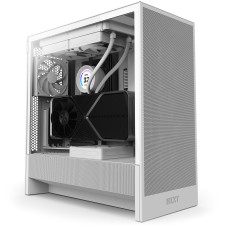 Case, NZXT, H5 Flow, MidiTower, Case product features Transparent panel, Not included, ATX, EATX, MicroATX, MiniITX, Colour White, CC-H52FW-01 Case, NZXT, H5 Flow, MidiTower, Case product features Transparent panel, Not included, ATX, EATX, MicroATX, MiniITX, Colour White, CC-H52FW-01
