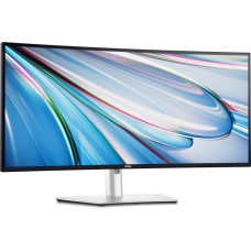 LCD Monitor, DELL, U3425WE, 34, Curved/21 : 9, Panel IPS, 3440x1440, 21:9, 120 Hz, Matte, 8 ms, Speakers, Swivel, Height adjustable, Tilt, Colour Silver, 210-BMDW