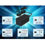 CHARGER USB UNIVERSAL 4P 65W/TA-UC-2A2C-PD65-01-BK GEMBIRD