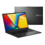 Notebook, ASUS, VivoBook Series, Go 15, E1504FA-BQ2644W, CPU Ryzen 5, 7520U, 2800 MHz, 15.6, 1920x1080, RAM 16GB, LPDDR5, SSD 1TB, AMD Radeon Graphics, Integrated, ENG, Windows 11 Home, Black, 1.63 kg, 90NB0ZR2-M04AJ0