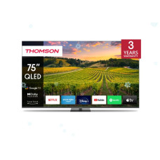 TV Set, THOMSON, 75, 4K/Smart, QLED, 3840x2160, Bluetooth, Google TV, 75QG5C14