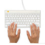 KEYBOARD COMPACT BREAK ENG/WHITE RGOCOUSWDWH R-GO TOOLS