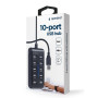 I/O HUB USB2 10PORT/UHB-U2P10P-01 GEMBIRD