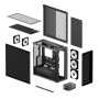 Case, ARCTIC, Xtender (Mirror Black), MidiTower, Case product features Transparent panel, Not included, Colour White, ACPCC00018A