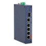 Switch, DAHUA, Switch type Managed, Switch layer L2, Form factor Desktop, 4xRJ-45 ports, RJ-45 Ports Type Fast Ethernet (10/100), 4xFast Ethernet (copper) ports quantity, 1xGigabit Ethernet (copper) ports quantity, 1xSFP module slots quantity, 1xFiber upl