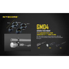 FLASHLIGHT ACC GUN MOUNT/GM04 18MM NITECORE