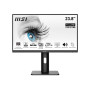 LCD Monitor, MSI, PRO MP243P, 23.8, Business, Panel IPS, 1920x1080, 16:9, 75Hz, Matte, 5 ms, Speakers, Swivel, Pivot, Height adjustable, Tilt, Colour Black, PROMP243P