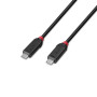 CABLE USB4 240W TYPE C 1M/BLACK LINE 37001 LINDY