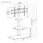 TV SET ACC FLOOR STAND 43-86/TVS-86ST-01 GEMBIRD
