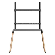 TV SET ACC FLOOR STAND 55-86/BLK/WOOD TVS-86F-01-BK GEMBIRD