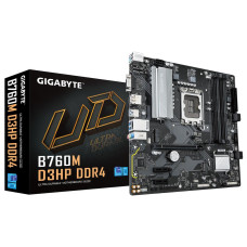 Mainboard, GIGABYTE, Intel B760 Express, LGA1700, Micro-ATX, Memory DDR4, Memory slots 4, 2xPCI-Express 3.0 1x, 1xPCI-Express 4.0 16x, 2xM.2, 1x15pin D-sub, 1xHDMI, 1xDisplayPort, 6xUSB 2.0, 5xUSB 3.2, 1xUSB-C, 1xPS/2, 1xRJ45, 3xAudio port, B760MD3HPDDR4