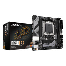 Mainboard, GIGABYTE, AMD B650, Socket AM5, mini ITX, RAM DDR5-SDRAM, 2xSlots, Wi-Fi Yes, Bluetooth Yes, 1xNumber of M.2 (M) slots, B650IAX1.2