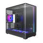 Case, MONTECH, micro ATX/Mini-ITX, Black, Midi Tower, PC, KING 15 PRO, KING15PRO(B)
