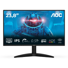 LCD Monitor, AOC, 23.8 , 1920 x 1080 pixels, Full HD, Native aspect ratio 16:9, LED, Flat, 24B36X