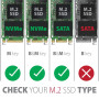 SSD ACC ENCLOSURE M.2 NVME/SATA USB-C EEM2-GTS2 AXAGON